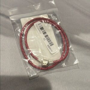 Elegant Pink Braided Necklace